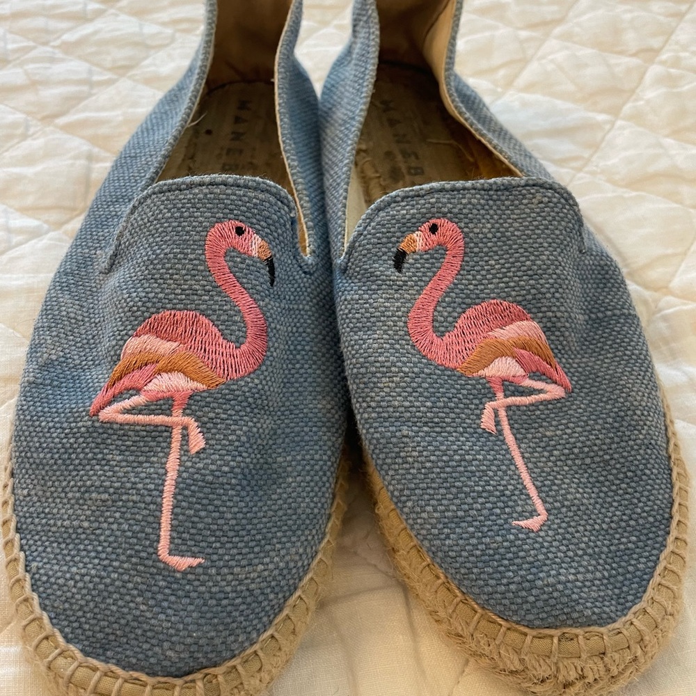 Manebi flamingo flat espadrilles. 39.